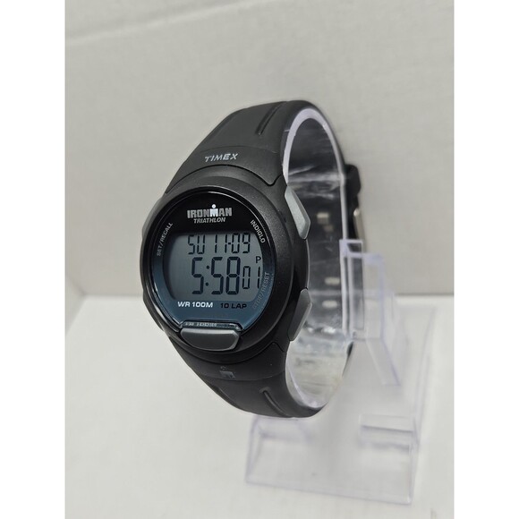 Timex Ironman Triathlon T5K608 Digital 10 Lap Indiglo 100M WR New Battery Watch - Picture 2 of 11